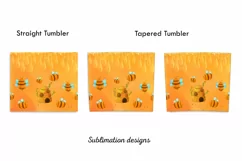 Bees tumbler design,20 oz skinny tumbler design,Summer png Product Image 2