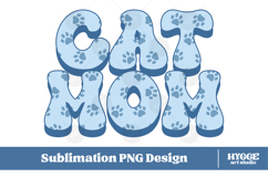 American Cat Mama Papa 4th of July USA Paw DTF PNG Bundle Product Image 4