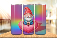 Valentine’s Day Cute Gnomes Tumbler Wrap PNG Big Bundle Product Image 4