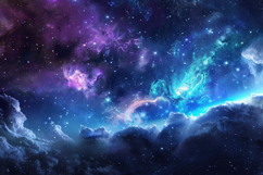 Cosmic Nebula Background Wallpaper Product Image 1