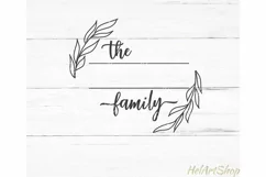 Circle Monogram Svg, Farmhouse Sign Svg, Family Name Svg Product Image 2