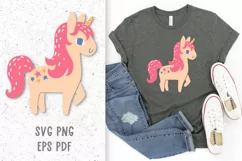 Unicorn svg cut file Unicorn clipart Baby svg Magic svg file Product Image 1