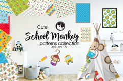 SCHOOL-MONKEY, digital papers Product Image 1