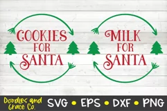 Milk for Santa SVG - Cookies for Santa SVG - Christmas SVG Product Image 2