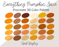 Fall Halloween Bundle / Procreate Color Palette / Swatches Product Image 3
