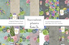 Succulent Plants - Digital Pattern Product Image 1