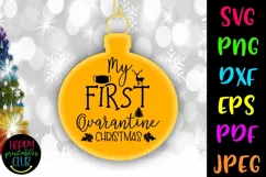 Christmas Quarantine SVG- Christmas Quarantine Ornaments SVG Product Image 1