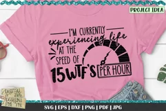 Experiencing Life SVG | WTF svg | Funny quotes | Life quotes Product Image 1