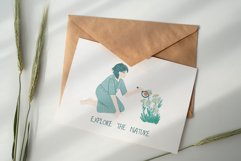 Zero Waste collcetion. Cards, stickers, seamless patterns Product Image 4
