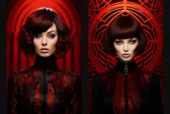 Scarlet Seduction - 10 Black and Red Fashion Portraits Product Image 3