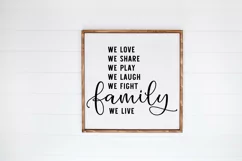 Family Sign SVG - Farmhouse Decor SVG Product Image 3