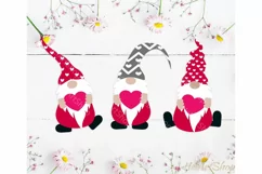 Gnome Valentine svg, Valentines day svg, Gnomes svg Product Image 1