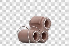 Isometric Arm Chair 3D isolated render Product Image 1