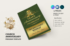 Church Anniversary Program Brochure Template Product Image 1