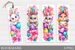Easter Bunny Bookmark Design. Easter Bookmark Printable Product Image 1