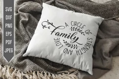 Family. A circle or Strength And Love Svg. Home Svg. Product Image 1