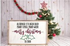 Merry Christmas To You SVG File - Christmas SVG Cut File Product Image 2