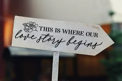 This is where our love story begins Wedding svg png Product Image 2