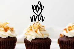 Mr and Mr svg, wedding cake topper svg, cake top cut file Product Image 2