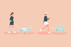 People Walking the Dog Product Image 1