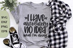 I Have Absolutely No Idea What I'm Doing, Funny T-shirt Svg Product Image 1