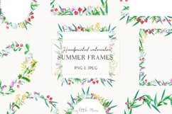 Watercolor wedding frame clipart #w171 Product Image 1