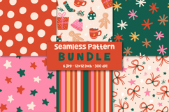 Christmas Digital Paper Christmas Pattern Bundle. Product Image 1