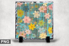 Easter Spring Square Sublimation Slate Design Product Image 1