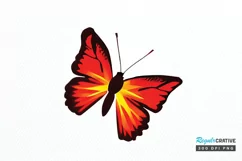 Watercolor Groovy Butterflies Sublimation PNG Product Image 1