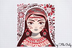 Scandinavian Folk Art Christmas Clipart PNG Product Image 1