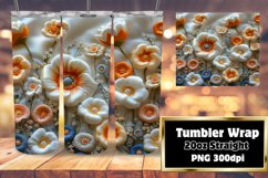 Spring 3D Floral Tumbler Wrap - Sublime Blossoms Product Image 1