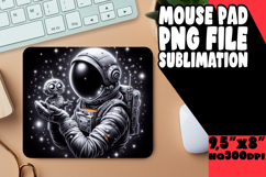 CHEERFUL MOUSE PAD INSPIRATIONAL PNG, Astronaut Product Image 1