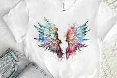 Watercolor Angel's Wings PNG Clipart Product Image 3