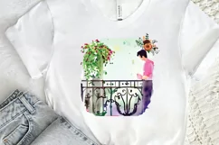Watercolor The Bride and Groom Sublimation PNG Product Image 2