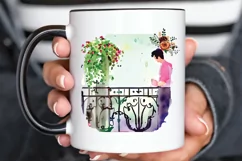 Watercolor The Bride and Groom Sublimation PNG Product Image 3