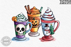 Hallothanksmas PNG, Hallothanksmas Coffee Sublimation Product Image 1