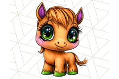 Farm Animals Kawaii Clipart PNG, Cute Barnyard Animal Product Image 4