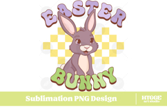 Easter Bunny Sublimation PNG Chick Farm Hip Hop Spring Joy Product Image 1