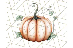 Fall Pumpkin Clipart PNG, Autumn Pumpkins, Jewel Tones Png Product Image 4