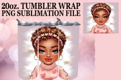 LUMINOUS ADVENTURES 20oz TUMBLER WRAP, Afro Girl Product Image 1