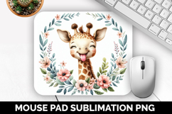 Cute Animals Mouse Pad Bundle, Sublimation Mouse Pad PNG Product Image 11
