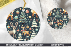 Pattern Stained Glass Ornament PNG, Digital Download File Product Image 1
