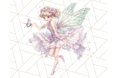 Pastel Fairy Clipart PNG, Cute Fantasy Fairy Digital Art Product Image 4