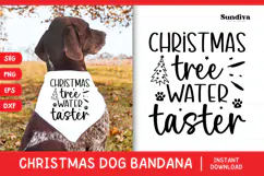 Christmas Dog Bandana Quotes SVG | Water Taster Product Image 1