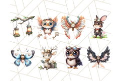 Steampunk Forest Animals PNG Clipart with Gears &amp; Goggles Product Image 2
