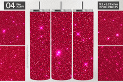 Hot Pink Glitter Tumbler Wrap| Tumbler Subimation Product Image 1