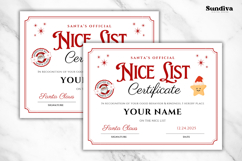 Editable Christmas Nice List Certificate 2 Product Image 3