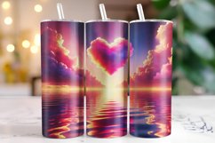 Hearts Valentine's Day Tumbler Wrap Sublimation Product Image 1