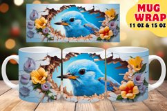 Floral Wonderland on Mug Wraps: Sublimation Beauty Product Image 1