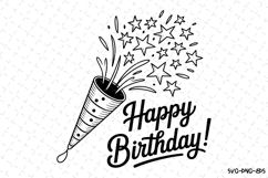 Christmas Happy Birthday Svg | Christmas Svg | Svg Cut Files Product Image 1